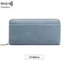 Nuevo monedero largo para mujer con patrón de cocodrilo, anti-magnético RFID, transfronterizo, para libretas bancarias, bolso de mano multifuncional de gran capacidad para hombre