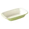 Plato de Vajilla Xiangyuan Meimian Plato Comercial para Comida Rápida Plato de Arroz Plato de Arroz de Pata de Cerdo Plato Rectangular de Doble Asa para Restaurante Hotel
