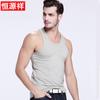 Hengyuanxiang Cotton Vest Masculino 2022 Verão Meia-idade Esportes Base Camisa Algodão sem mangas T-Wear Masculino