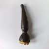 Bastão de Massagem de Cobre em Forma de Chifre de Sândalo, Massageador Facial Pequeno em Forma de Lótus, Ferramenta de Skincare para Pontos de Acupuntura Faciais, Bastão de Massagem para Olhos Atacado