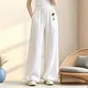 Estilo Chinês Retrô Roupa para Mãe Calça Longa Feminina Verão Novo Estilo Emagrecedora Calça Casual Calça Reta para Meia-Idade e Idosos
