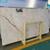 Placa de mármol beige personalizada de fábrica Fondo de pared de piedra Magnolia Shaana Piso de escalera venta al por mayor