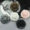 Nuevo camelia xiangfeng hecho a mano diy traje de accesorios de rosa de tela tridimensional accesorio para corsage de suéter 7cm