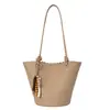 Bolsa Saco Moda Estilo Coreano Retro Textura Lichia Feminina 2026 Verão Nova Versátil Grande Capacidade Bolsa Tote para o Dia a Dia
