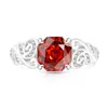 Venta caliente de transmisión en vivo: Anillo Vintage Corte Rosa con Diamante de Alto Carbono Super Brillante, Chapado en Oro Real, Anillo de Pétalo Moderno y Versátil