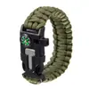 Pulseira de Sobrevivência Completa para Uso Externo Pulseira de Sobrevivência Trançada de Paracord Feita à Mão Pulseira de Sobrevivência para o Ar Livre Pulseira de Sobrevivência de Emergência