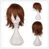 Peruca Cosplay Anime Europeia e Americana Transfronteiriça Universal Colorida Harajuku Invertida Cabelo Curto Masculino Estilo Invertido