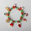 Pulseira de presente de Natal Papai Noel rena alce floco de neve árvore de Natal Feliz Natal!