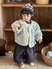 Ropa para Niños Estilo Otoño e Invierno Engrosada Bebé 2026 Estilo Coreano Ropa para Niños Niños Uso por Ambos Lados Chaqueta de Algodón Conjunto con Forro de Terciopelo