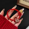 Sombrero del Año Zodiacal 2026, Año del Caballo, Diadema de Bendición, Diadema Roja de Año Nuevo, Goma Elástica, Lazo para el Cabello de Mujer, Diadema Elástica Alta