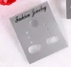 3.5*5cm blanco cartón para aretes gancho tarjeta para aretes puede colgar aretes embalaje tarjeta repujada tarjeta plata 925 tarjeta gruesa