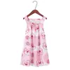 Novo Pijama de Verão Infantil de Comércio Exterior 2026 Algodão Seda Doce Desenho Animado Estampa Completa Vestido de Alcinha para Meninas Macio e Respirável