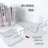 Caja de almacenamiento transparente acrílica, caja de almacenamiento de escritorio para libros, contenedor de almacenamiento, estantería, cesta de almacenamiento de aspecto elegante para estudiantes