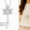 Cadena para Suéter de Collar Largo Geométrico, Accesorio de Lujo de Alta Gama, Versátil y de Moda, Colgante de Perla para Otoño e Invierno