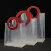 Bolsa de Regalo de PP Mate Plástico Transparente Bolso de Mano Navideño Bolsa para Empaquetar Regalos de Cumpleaños Bolsa para Regalo de Boda