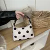 Bolsa Cuadrada Pequeña de Lunares Estilo Coreano Nuevo Nicho 2026 Nuevo Estilo Dulce Moda para Ir al Trabajo Otoño Popular Bolso de Hombro Individual Cruzado