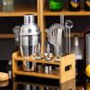 Kit de Coqueteleira de Aço Inoxidável Transfronteiriça Kit Completo de Ferramentas de Barman para Coquetéis Shek Cup