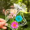 Marcadores de Página de Flores Secas, Materiais DIY Artesanais, Frascos Transparentes para Espécimes, Primavera em uma Garrafa, Flores Prensadas Caseiras, Plantas, Flores para Alunos do Ensino Fundamental