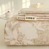 Juego de Tres Piezas de Sábana, Cubre Cama, Tapete Refrescante de Tela Gruesa de Algodón Crudo Estampado, Cómodo y Amigable con la Piel, Adecuado para Todas las Estaciones