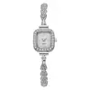 Reloj Cuadrado Pequeño Nuevo Transfronterizo para Niñas, Reloj de Cuarzo, Temperamento, Reloj Pulsera para Dama, Reloj para Estudiante de Secundaria