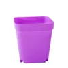 Macetas cuadradas mini pequeñas para suculentas, macetas de plástico de alta calidad, macetas pequeñas de resina coloridas simples para plántulas flores al por mayor