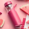 Taza de vidrio Kailin de gran capacidad, taza simple y fresca Mori, filtro portátil para té, venta al por mayor, personalizada para mujeres