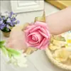 Ramillete de muñeca de PE estilo coreano baile de bodas pulsera de hermandad flor flor de mano de la novia ramillete de muñeca de dama de honor suministros de boda
