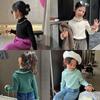 [en stock] suéter base de niña de alta calidad nuevo estilo cuello puños con volantes suéter infantil