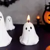 Molde de Silicona para Vela Fantasma de Halloween Molde para Vela Aromática con Forma de Fantasma 3D Molde de Yeso Hecho a Mano para Bricolaje