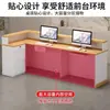 Mostrador de caja tienda pequeña simple empresa moderna esquina tienda de ropa mostrador de bar salón de belleza recepción mostrador de recepción