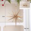 Decoración navideña estilo ins, copo de nieve, estrella, adornos para árbol de Navidad, colgante, ambiente, escena circundante, diseño, accesorios