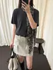 Han Xun: Básicos de Estilo Clásico - Camiseta de Manga Corta con Cuello Redondo, Suave, Cepillada y Cómoda para Mujer, Nueva Colección Otoño 2026, 27609