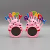 Gafas de Fiesta de Cumpleaños para Adultos y Niños Letra Cumpleaños Gafas Divertidas Decoración de Pastel Gafas de Sol Accesorios para Selfies