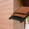 Panel de pared exterior de madera plástica tablero colgante de pared exterior de PVC valla de patio exterior valla panel de pared exterior de madera plástica PE junta anticorrosión