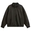 Chaqueta de mezclilla lavada con efecto desgastado, estilo retro japonés, marca moderna Rumeng, para hombre y mujer, top casual simple, de nicho, versátil para otoño