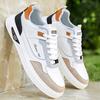 Zapatillas de Marca para Hombre Otoño e Invierno 2025 Nuevos Zapatos Blancos Cubiertos de Cuero Zapatos Deportivos y Casuales de Moda para Hombre Transfronterizo