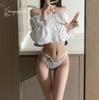 Novo Estilo Puro Desejo Sexy Renda Quente Moto Renda Vazada Respirável Sem Marcas Roupa Íntima Calcinhas Femininas B31