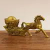 Ornamentos de Cavalo Atacado, Lingotes Puxados por Cavalos, Carruagens Puxadas por Cavalos de Cobre, Ornamentos para Riqueza Imediata, Ornamentos de Escritório, Lingotes Puxados por Vacas