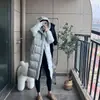 Versión de Alta Gama de Putian de la Misma Chaqueta Acolchada que Shin Min-Ah, Chaqueta Puffer Larga Cálida Extra de Plumas de Ganso, Abrigo para Pareja Nc