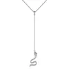 Collar de Serpiente con Borla de Plata de Ley S925 de Amazon para Mujer con Circonita Microincrustada, Estilo Coreano y Japonés, Lujo Ligero, Versátil, Diseño de Candado