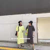 Vestido MONA para Mujer Holgado Adelgazante Temperamento Manga Corta Vestido Camiseta Retro Largo por Encima de la Rodilla 2