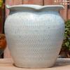 Vaso Grande de Terracota Feito à Mão, Vaso de Cerâmica Rústica de Grande Diâmetro para Suculentas e Flores, Vaso de Cerâmica para Plantas Suculentas com Formato de Tronco Velho