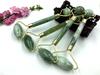 Venda por atacado natural jade beauty container Xiuyu roller face massager facial beauty stick jade push