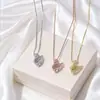 Colar de Cisne Pequeno com Design Coreano para Mulheres, Corrente para Clavícula de Moda de Alta Qualidade, Colar Versátil, Mesmo Estilo do Xiaohongshu