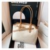 Bolso Tote Transfronterizo para Viajero Mujer Gran Capacidad 2025 Nuevo Primavera y Verano Simple Combinable Bolso de Hombro Bolso con Sensación de Alta Gama