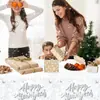 Zb272 Mantel de Nochevieja Copo de Nieve Plateado 130*220cm Mantel de Fiesta Mantel de Fiesta Pe