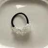 Elástico de Perlas Coreano y Japonés Elegante para Mujer, Cuerda para el Cabello Simple y Elegante, Diadema de Celebridad de Internet Coreana, Accesorio para Cola de Caballo