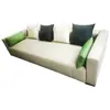 Sofá de Exterior, Muebles de Cuero Estilo Italiano para Zonas de Villa, Sofá de Esquina Combinado Grande de Piso Plano de Diseñador, Muebles de Sofá de Cuero para Hotel y Yates
