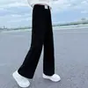 Calças para Meninas Estilo Western Roupa Externa Casual Calças Retas de Perna Larga Roupa de Inverno Infantil Meninos e Meninas de Meia-Idade e Grandes Calças Forradas com Fleece Outono e Inverno