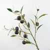 94cm Fruta Artificial Ciruela Fruta de Baya Decoración del Hogar Venta al por Mayor Ramas de Frutas Plantas Verdes Materiales Florales Transfronterizo